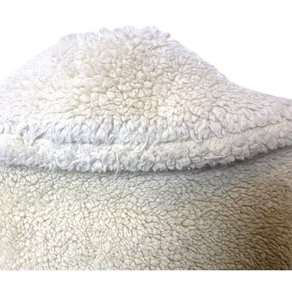 Free People Teddy Sherpa Pea Coat Oatmeal XS Cozy & Soft Double Breasted Jacket - Picture 7 of 11